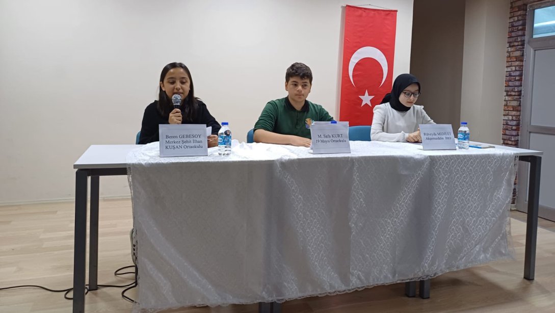 OKUSAM Projesi kapsamında Akşemseddin İmam Hatip Lisesi konferans salonunda panel düzenlendi.