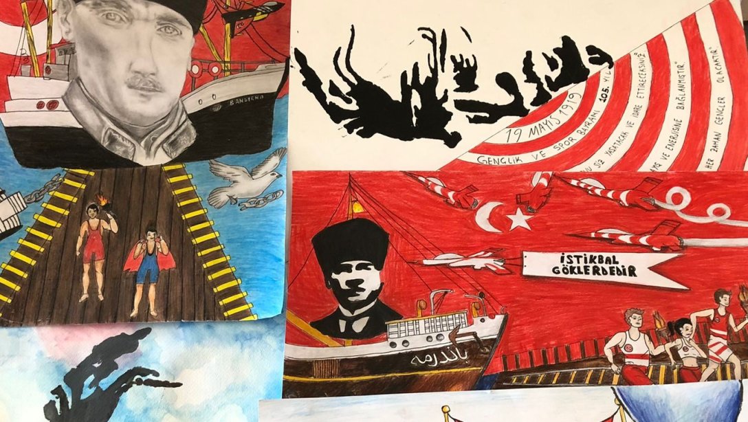 19 Mayıs Atatürk'ü Anma, Gençlik ve Spor Bayramı kapsamında ilçemizde düzenlenen ''Atatürk, Vatan ve Bağımsızlık'' konulu ''Resim, Şiir, Kompozisyon yarışması'' sonuçlarımız